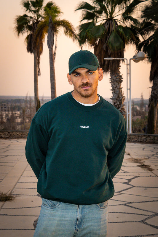 Emerald green crewneck