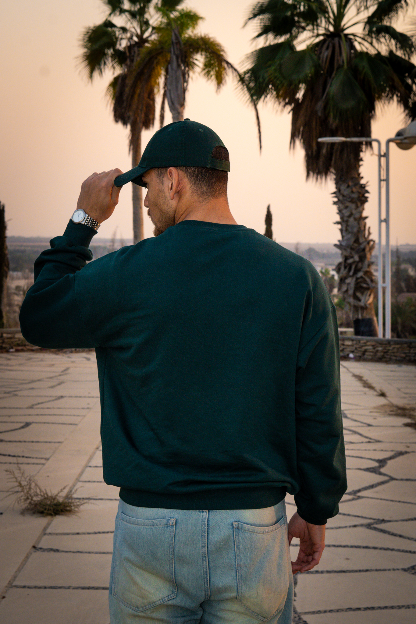 Emerald green crewneck